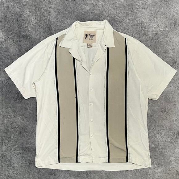 Vintage silk mens button up - Picture 1 of 7